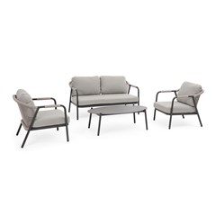 Sofa Set of 4 - Anthracite & Light Grey