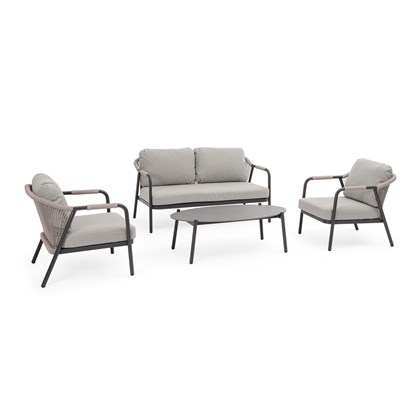 Sofa Set of 4 - Anthracite & Light Grey