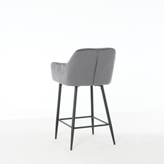 Dark Grey Barstool with Arms