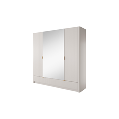 Bedroom Set 160x200 – Beige & Gold