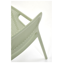 Chair Mint Plastic Frame Straight Legs