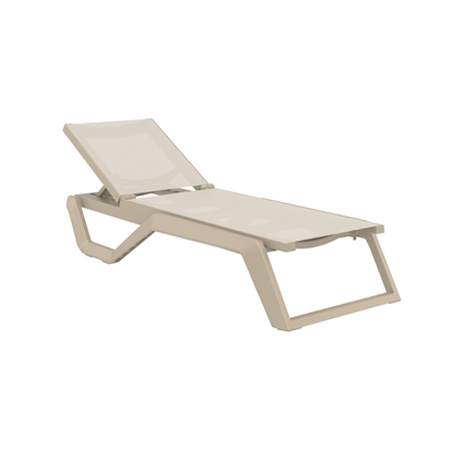 Sun lounger - Taupe