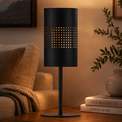 Bedside Lamp – Black & Gold
