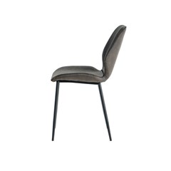 Dining Chair Microfiber Dark Grey