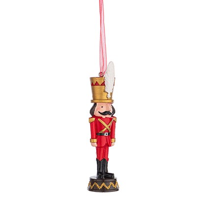 Henk Soldier Ornament with Red Plume