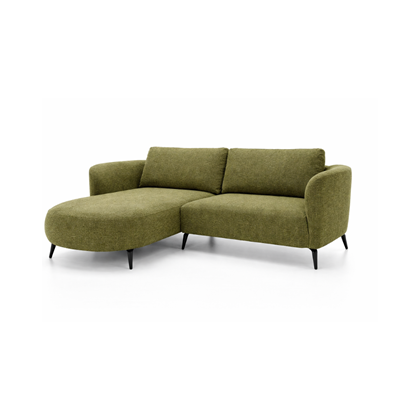 Corner Sofa Bed with Chaise Left 260cm – Olive