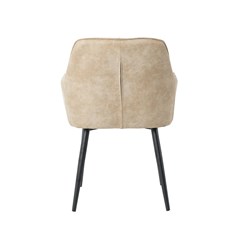 Dining Chair Light Brown Microfiber
