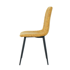 Dining Chair Microfiber Yellow