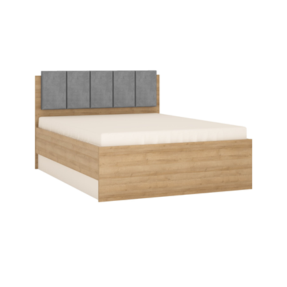 Bed 140 with Lift – Light Riviera Oak & White