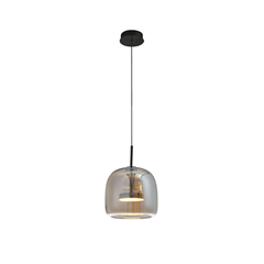 Deco Pendant Light – Smoke & Black