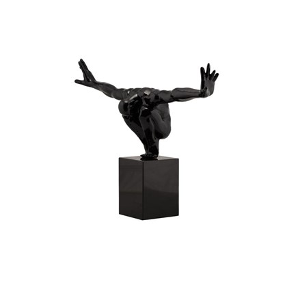 Cliff Springer Black Sculpture  75x45x21 cm