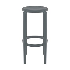 Bar Stool  Dark Grey  75Cm