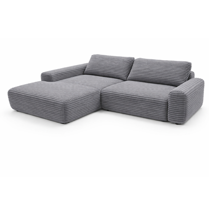 Corner Sofa Bed with Chaise Left 264cm – Dark Grey