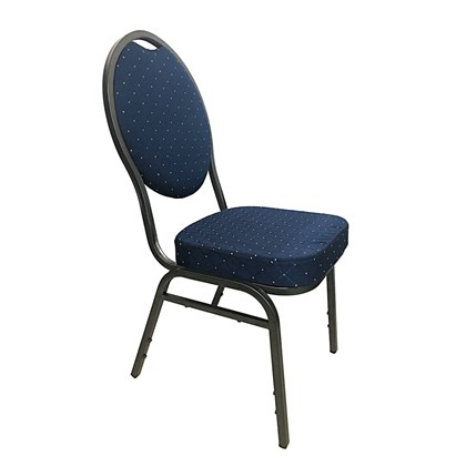 Banquet Chair - Blue & Silver