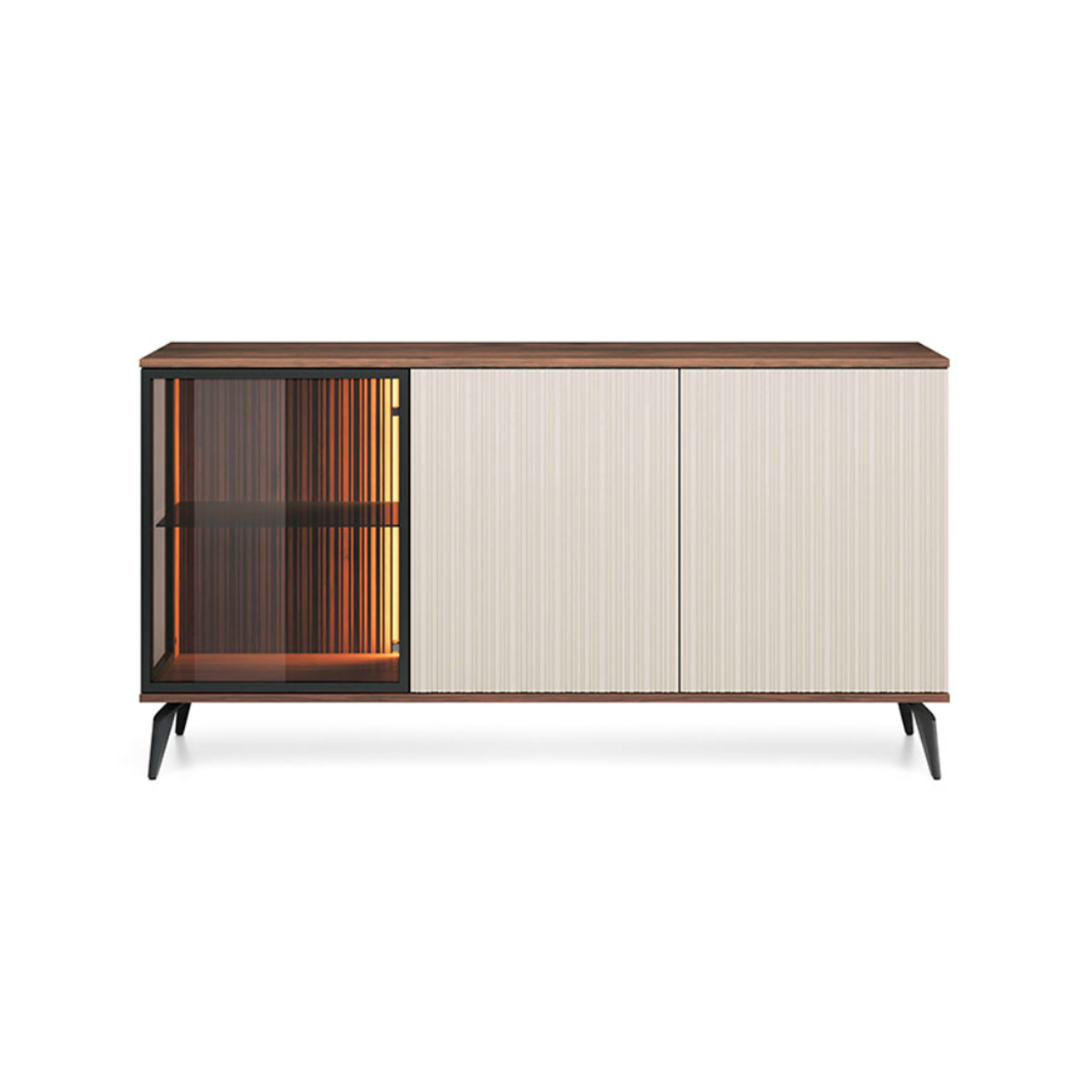 Showcase Sideboard 2Doors – Cashmere & Walnut