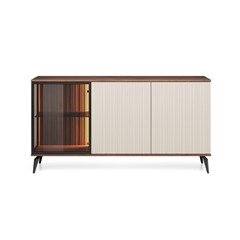 Showcase Sideboard 2Doors – Cashmere & Walnut