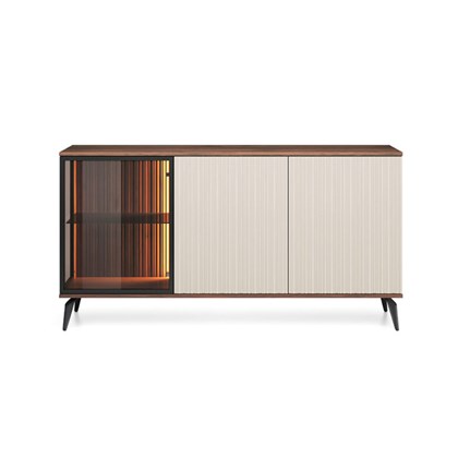 Showcase Sideboard 2Doors – Cashmere & Walnut