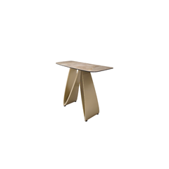 Console Table 100x40x77– Gloss Grand Jade & Golden Champagne