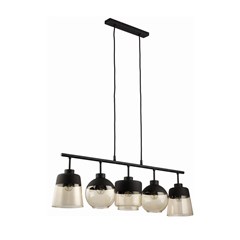Pendant Lamp Amber 5 Panels