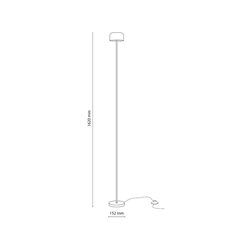 Noa Salmon LED Floor Lamp – Salmon & White