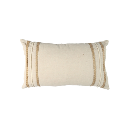 Cushion 30x50cm - Beige & White