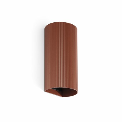 Sole Wall Light Round Striped - Terracotta