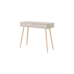 Lante Dressing Table – Warm Beige & Gold