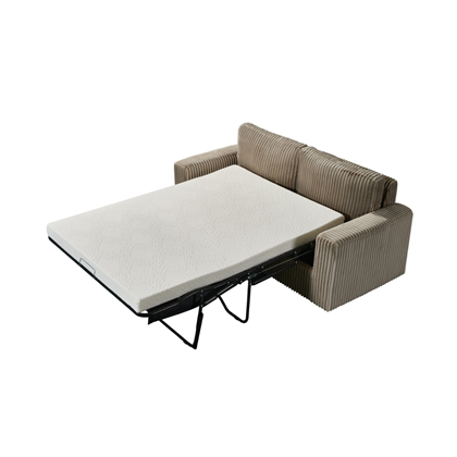 3 Seater Sofa Bed – Light Brown