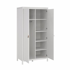 Wardrobe Madrid 2 Doors - White