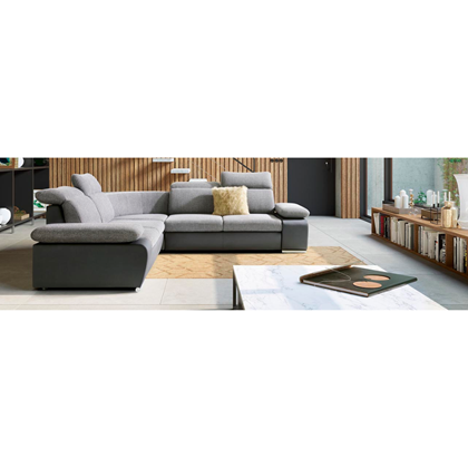 Cor Sofabed with Chaise Left – Dark Grey