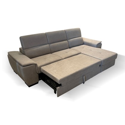 Sofa 3 Seater with Chaise Reversible  Light Brown