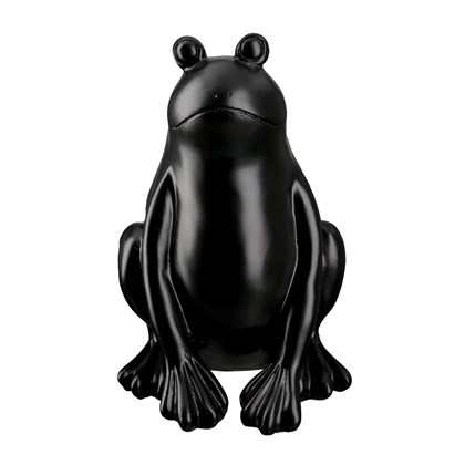 Black Frog Ornament 15cm
