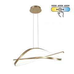 LED Chandelier – Black & Gold