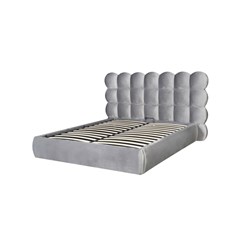 Upholstery Bed with Gas Lift 160x200 - Light Grey