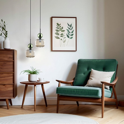 Green Cognac Hanging Lamp 1xE14