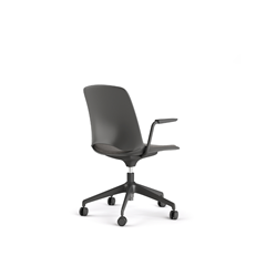 Black PP Seat and Back Chair