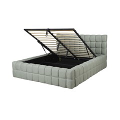 Upholstery Bed with Gaslift – Green 160x200cm
