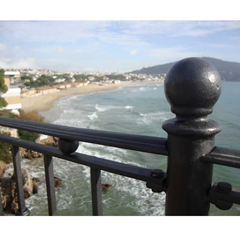 Modern steel railing