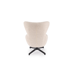 Fredy Leisure Chair with Stool – Light Beige
