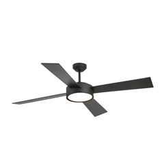 LED Ceiling Fan L - Black & Walnut