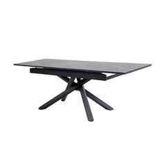Extendable Table MDF Top with Melamine Black