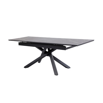Extendable Table MDF Top with Melamine Black