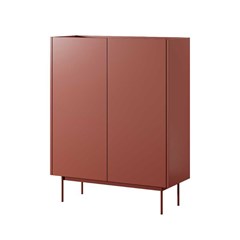 Sideboard Large 2 Doors – Ceramic Red & Linea Oak