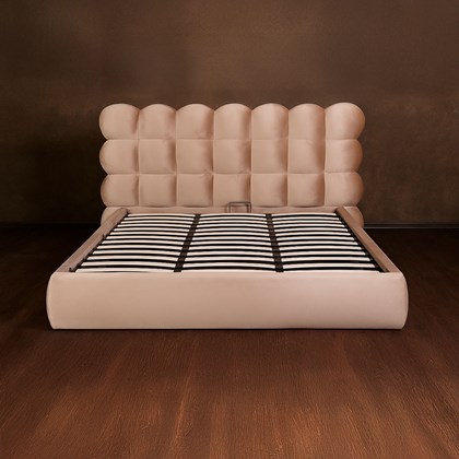 Upholstery Bed with Gas Lift 180x200 - Taupe