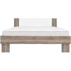 Bed 160x200 - Light Oak & White