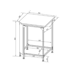 Corner Table for Outdoor Kitchen
