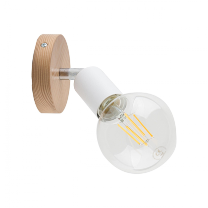 Simply Wood Ceiling or Wall Light White E27