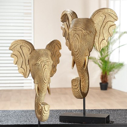 Golden Elephant Sculpture