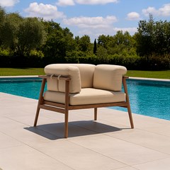 Teak Armchair With Cushions