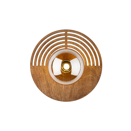 Modern Oak Wall Sconce with G9 Socket - Wooden Lampshade